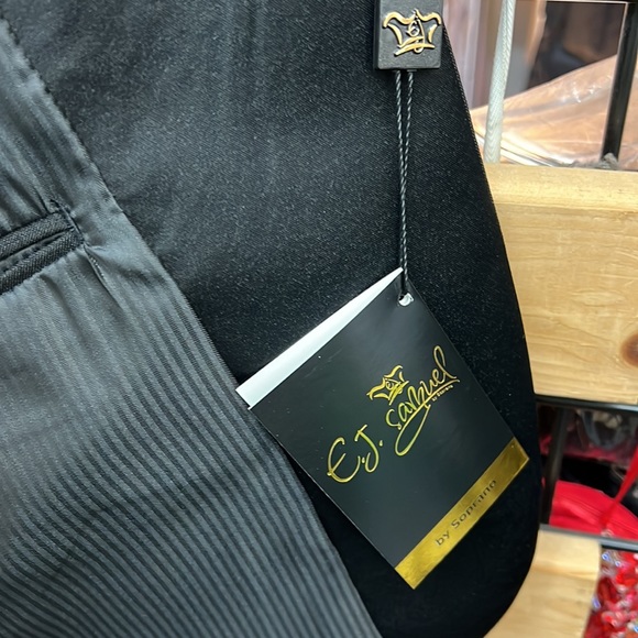 NWT,EJ Samuel Black Tuxedo (TUX101) black,made in Italy,black - Picture 12 of 17